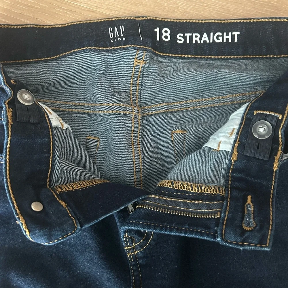 GAP Kids Deep Indigo Straight Jeans Boys Size 18